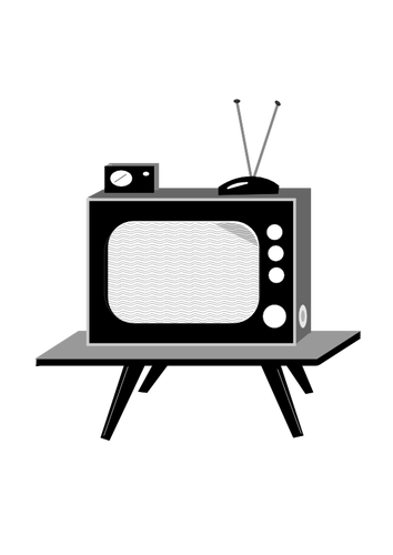 Vintage TV Set Vektor-illustration