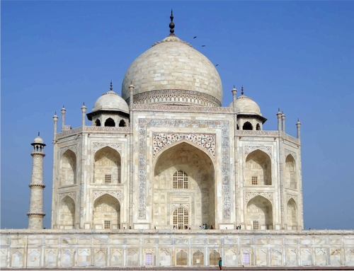 Taj Mahal Fotorealistik ilustrasi