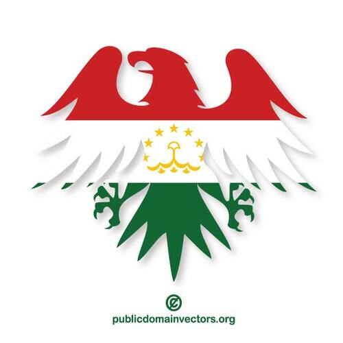 Emblème du drapeau Tadjikistan