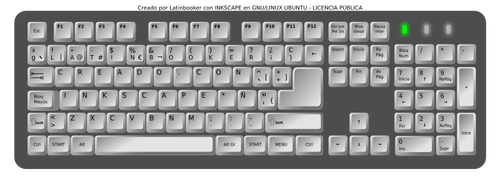 Graue Tastatur