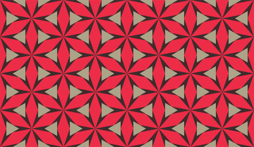 Röd tessellation mönster