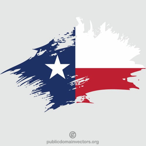 Tratto pennello bandiera Texas