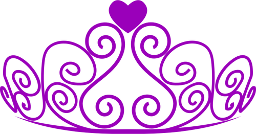 Diadème de violet