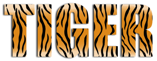 टाइगर Typography