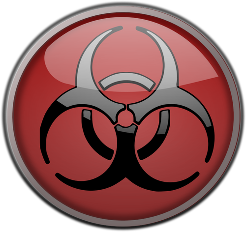 Vector graphics biohazard symbool