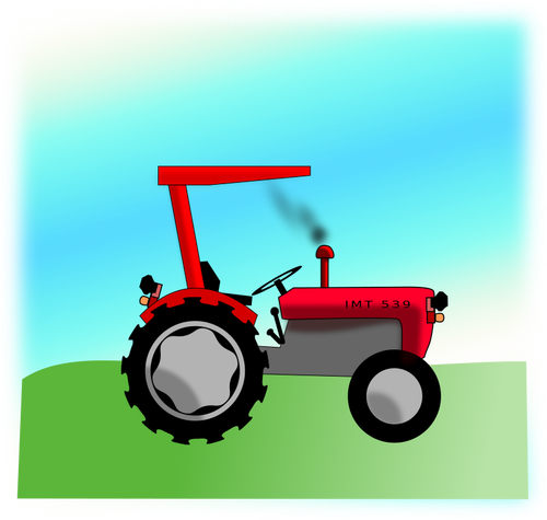 Traktor merah