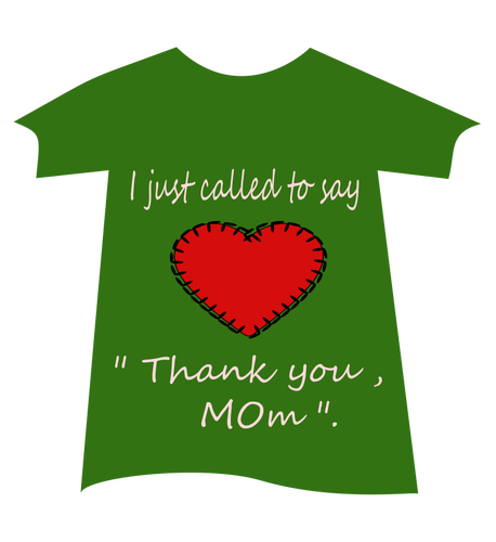 Tričko,, děkuji máma"