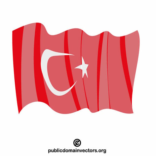 Turkisk nationell flagga
