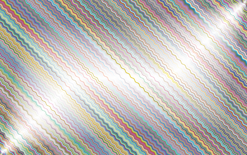 Colorful lines on wallpaper