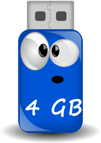 ClipArt vettoriali di comico chiavetta USB