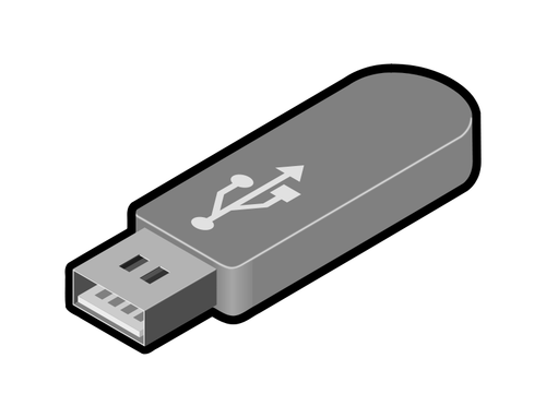 USB محرك الإبهام 1 الرسومات المتجهة