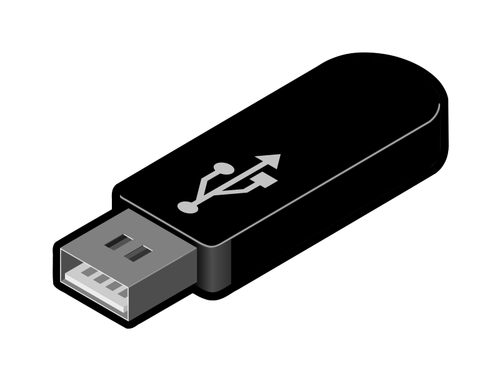 USB degetul mare şofer 4 vector imagine