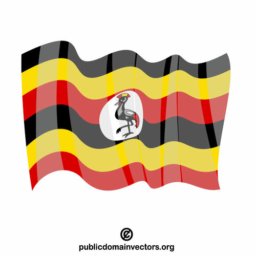 Ugandská národní vlajka
