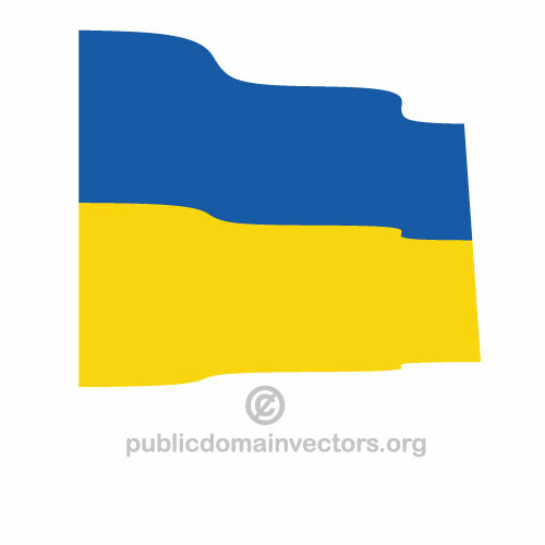Ukrainska vektor flagga