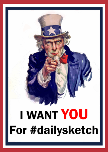 Uncle Sam für dailysketch