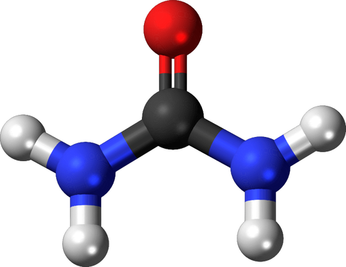 Ureum molecule 3d