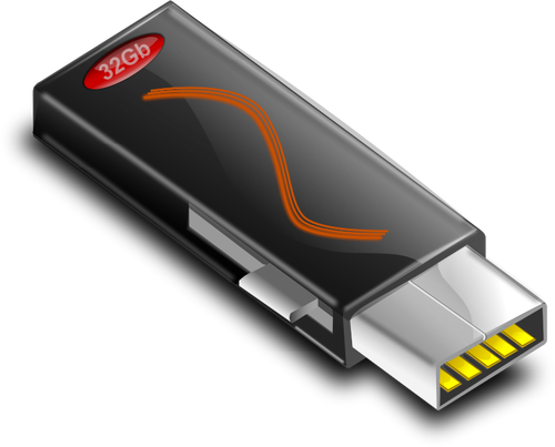 32GB USB armazenamento desenho vetorial