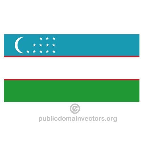 Oezbekistan vector vlag