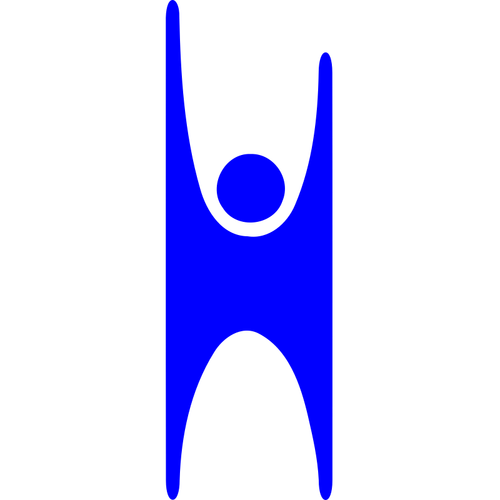 Blå mann emblem