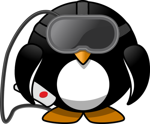 Pingüino de realidad virtual