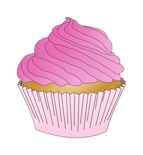 Merah muda cupcake