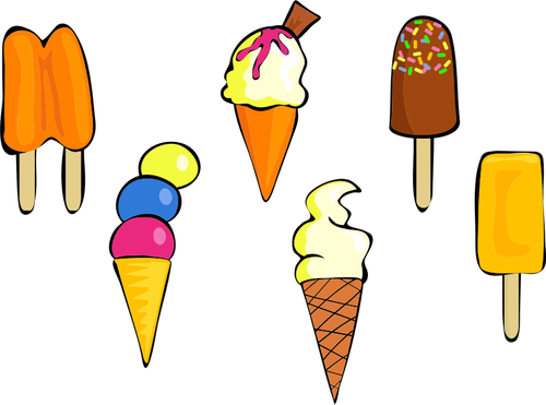 Diferentes sorvetes