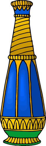 Obraz modrá váza