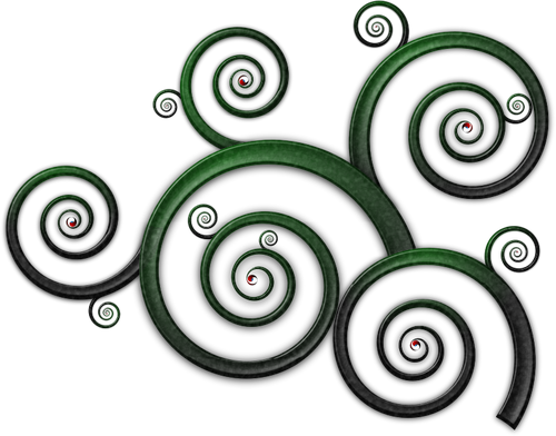 Gambar vektor pola bergelombang spiral