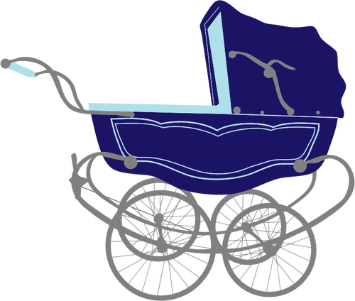 Vintage baby wandelwagen