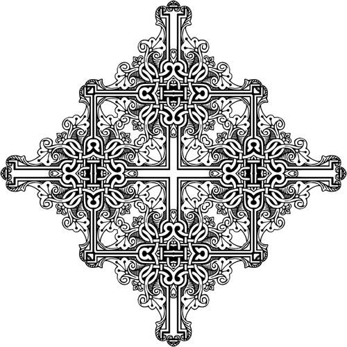 Armature symétrique vintage cross image