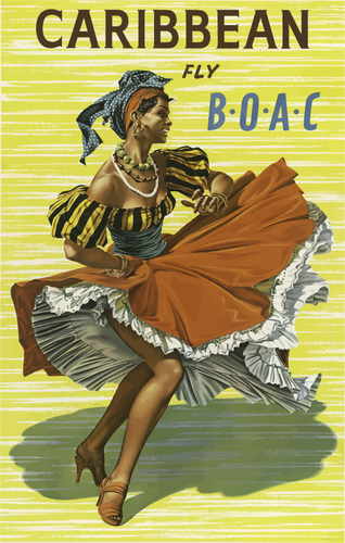 Карибский путешествия плакат