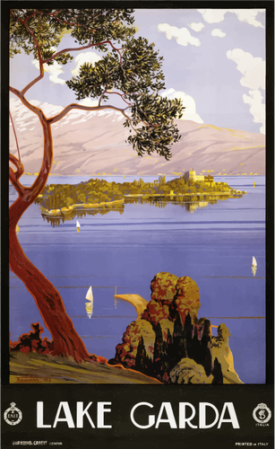 Gardasjön affisch