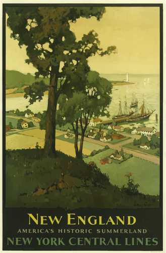 Reizen poster van New England