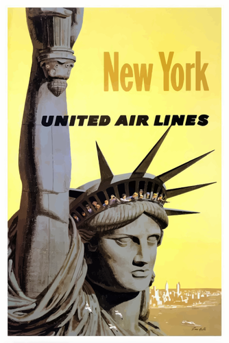 Standbeeld van Liberty poster