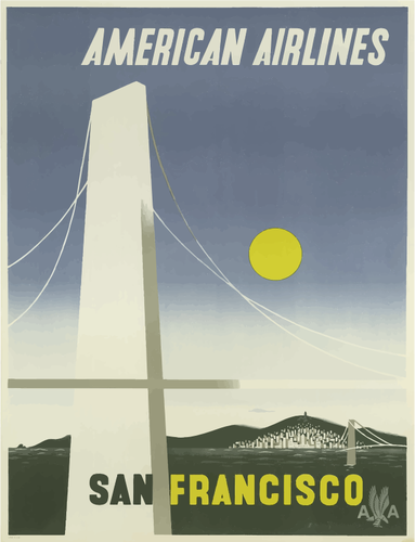 American Airlines Jahrgang poster
