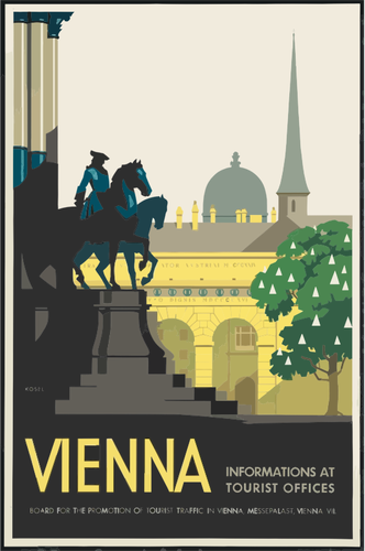 Cartaz de viagens de Viena