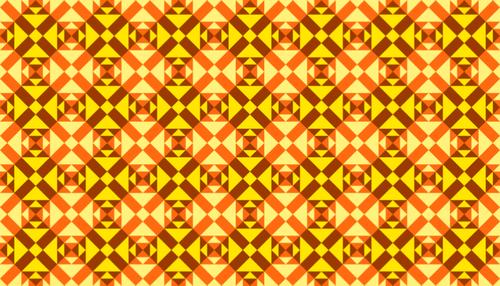 Retro vzor v žluté a oranžové