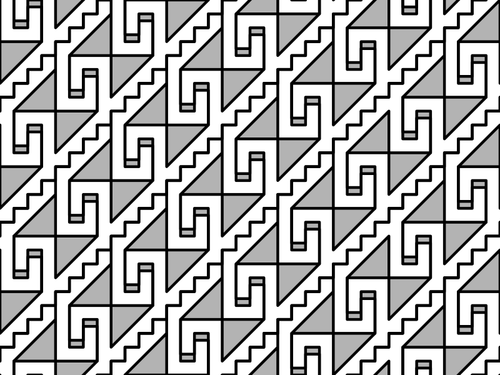 Vintage patroon in geometrische stijl
