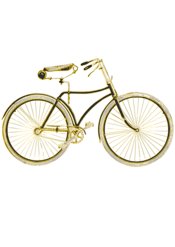 Vintage gouden fiets