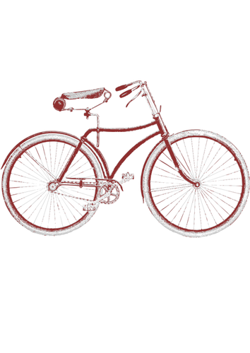 Gammal cykel vektorbild