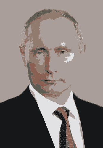 Vladimir Putinin muotokuvavektori ClipArt