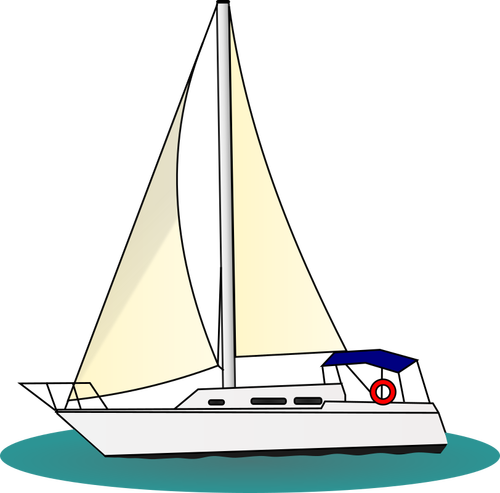Yacht im Meer