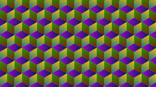 Cubos em imagem vetorial de cor