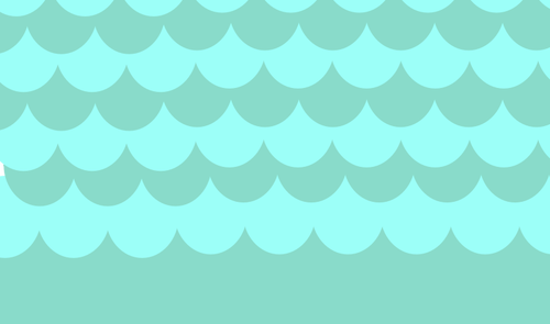 Turquoise motif de vagues vector graphics