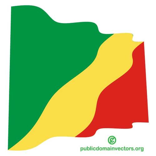 Kongon aaltoileva lippu