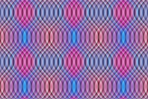 Papel ondulado pintado en dos colores
