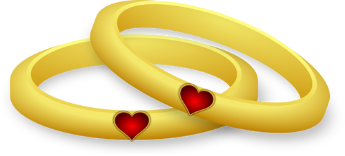 Imagem vetorial de anéis de casamento
