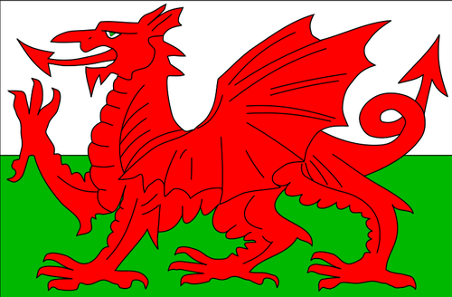 Walisische Flagge