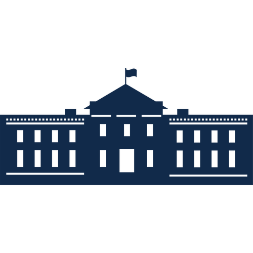 Whitehouse silueta vector de la imagen