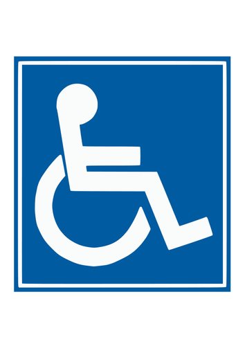 Handicap tanda vektor